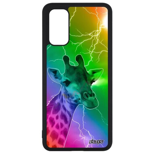 фото Качественный чехол на смартфон // galaxy s20 // "жираф" жирафа африка, utaupia, фуксия