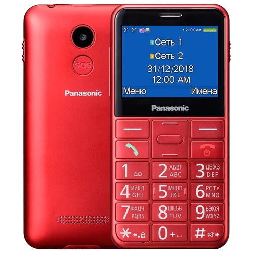 Мобильный телефон Panasonic TU150 красный моноблок 2Sim 2.4