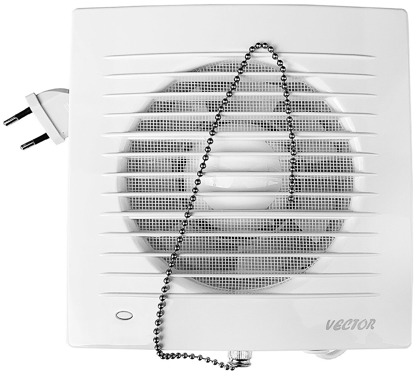 Вентилятор вытяжной Vector 150 В, 150 мм., воздухообмен 280м3/ч., 20 Вт., выключатель, белый - фотография № 5