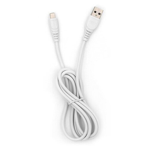 USB-кабель BYZ BC-007i AM-8pin (Lightning) 1,2 метра, 3A, силикон, белый