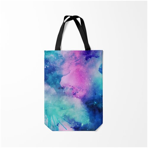 фото Сумка-шоппер / 31х42 см / тренды / абстракция космос burnettie