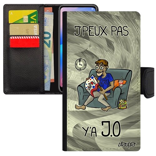 фото Защитный чехол книжка для мобильного // iphone 7 plus // "не могу - олимпийские игры!" прикольный картинка, utaupia, серый