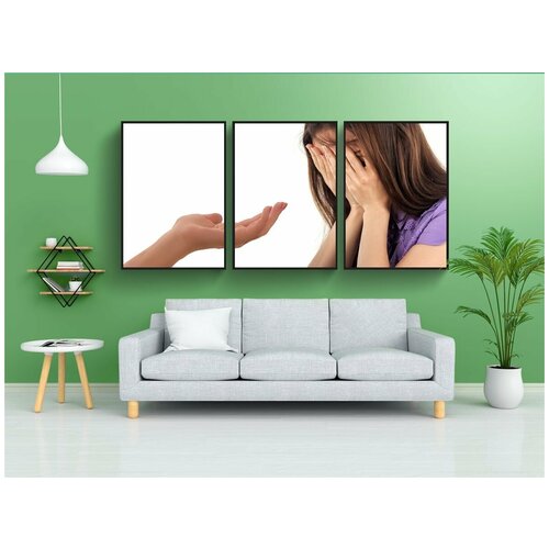 фото Набор модулных постеров для интерьера "помощь, рука, предложение" 60x90 см. в тубусе, без рамки lotsprints