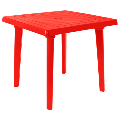 Стол пластиковый арт.СП-МТ005 квадратный (красный)