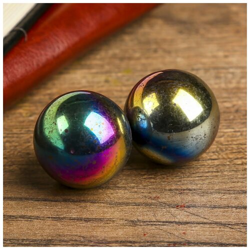 Подарки Набор из двух магнитных массажных шаров для рук Градиент 25 см 726₽