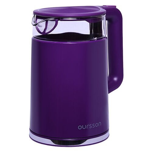 Чайник Oursson EK1732W, фиолетовый чайник электрический oursson ek1732w sp сладкая слива