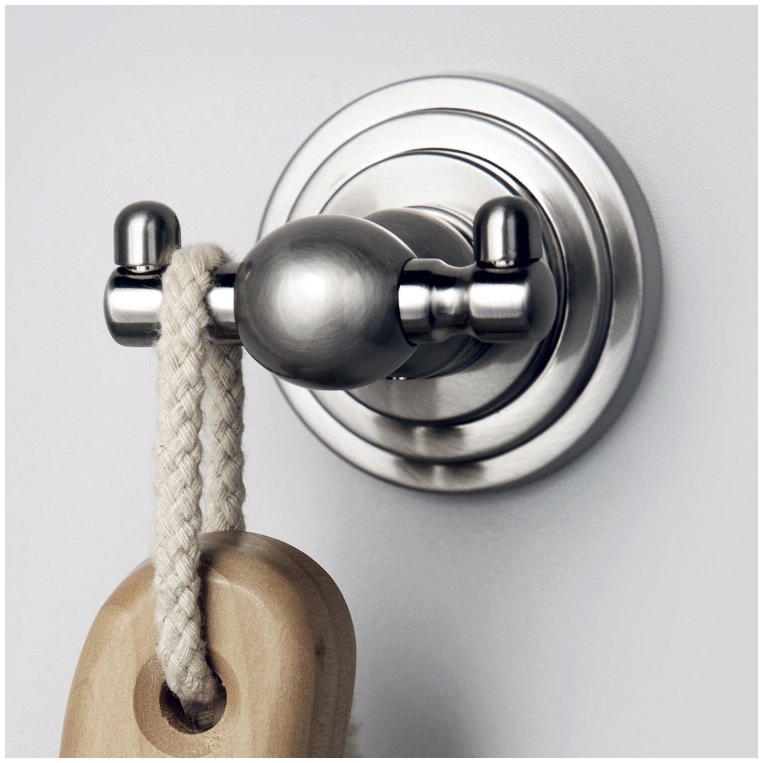 Крючок для ванной для полотенец металлический никель Ammer K-7023D WasserKRAFT