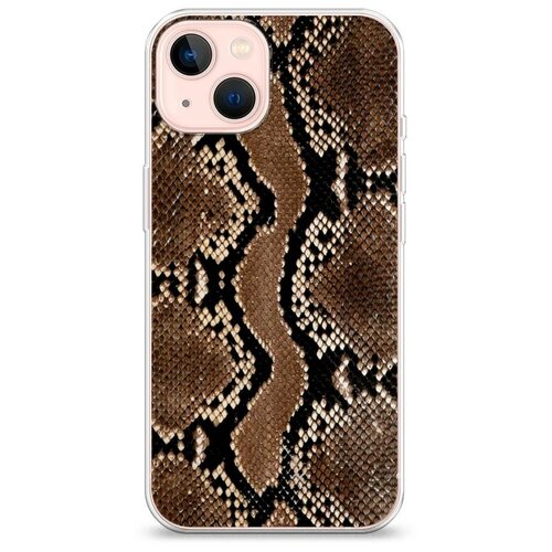 фото Силиконовый чехол "кожа питона" на apple iphone 13 / айфон 13 case place