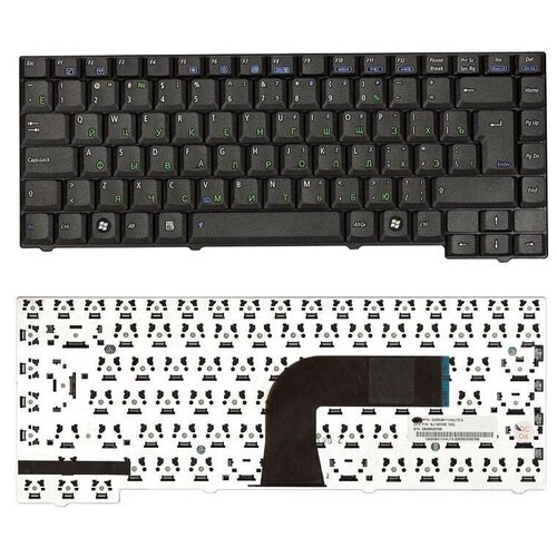 Клавиатура для ноутбука Asus 04GN100KRU00 русская черная Г-образный Enter 129000₽