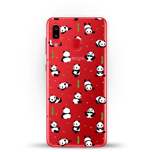 фото Силиконовый чехол панды на samsung galaxy a20 andy & paul