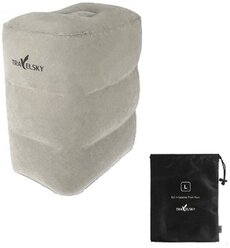 Подушка для ног (подушка машина) надувной подушка с 2 клапанами для комфортного сна и отдыха в самолете, машине и дома