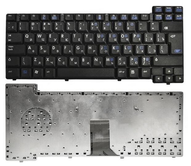 Клавиатура для ноутбука HP Compaq 9JN718220H черная крепления вверху 2520₽