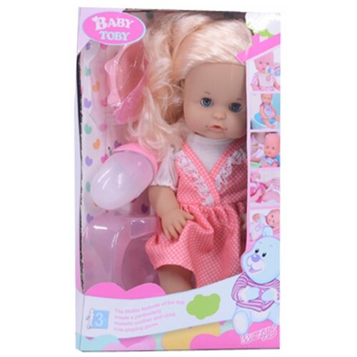фото Игровой набор мой малыш, в комплекте кукла 31см, пьет, писает, предм. 4шт. shantoy gepay 319022c4 наша игрушка