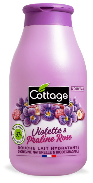 Молочко для душа Cottage Violet & Pink Praline, 250 мл, 250 г
