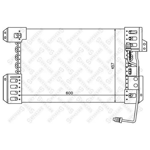 STELLOX 1045763SX 10-45763-SX_радиатор кондиционера Aluminium 600x457x22 \MB Actros, Axor