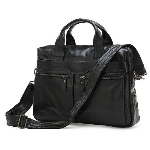 JMD Кожаный портфель JMD 7122A black
