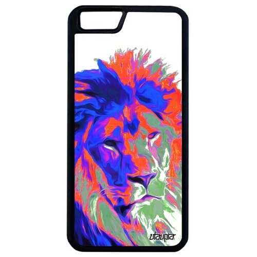 фото Красивый чехол на смартфон // iphone 6 plus // "лев" африка стиль, utaupia, белый