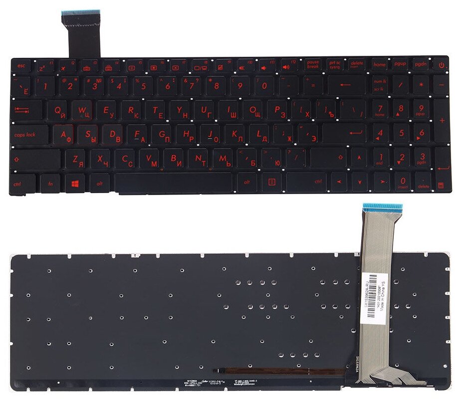 Asus ROG GL752VW GL752VW GL552 GL552JX GL552VW GL552VX PWR (NSK-UPSBU 0R) черная с подсветкой