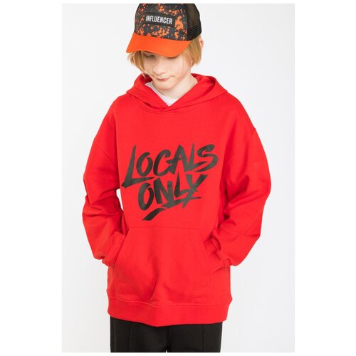 фото Худи для мальчика (размер: 140), арт. 223-0551b-41-650, цвет красный reporter young