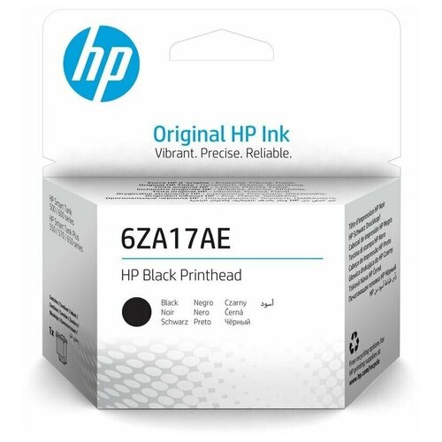 Печатающая головка HP для HP SmartTank 500/600 SmartTank Plus 550/570/650 (O) чёрная 6ZA17AE