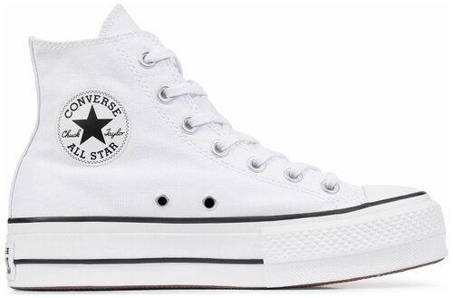Кеды Converse Chuck Taylor All Star, демисезонные, повседневные, высокие, размер 36, белый
