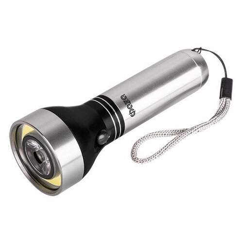 фото Фонарь светодиодный led aaa af6-l3w/l1w-bk черный фаzа