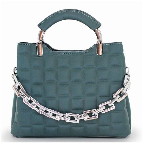 фото Стеганная сумка на плечо с цепочкой gregorini