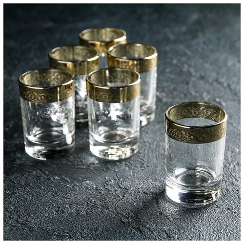 фото Набор стопок нежность, 6 шт, 60 мл гусь-хрустальный стекольный завод 3565542 . yandex market