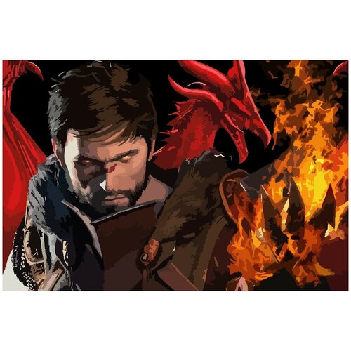 Картина по номерам на холсте Dragon Age - 2