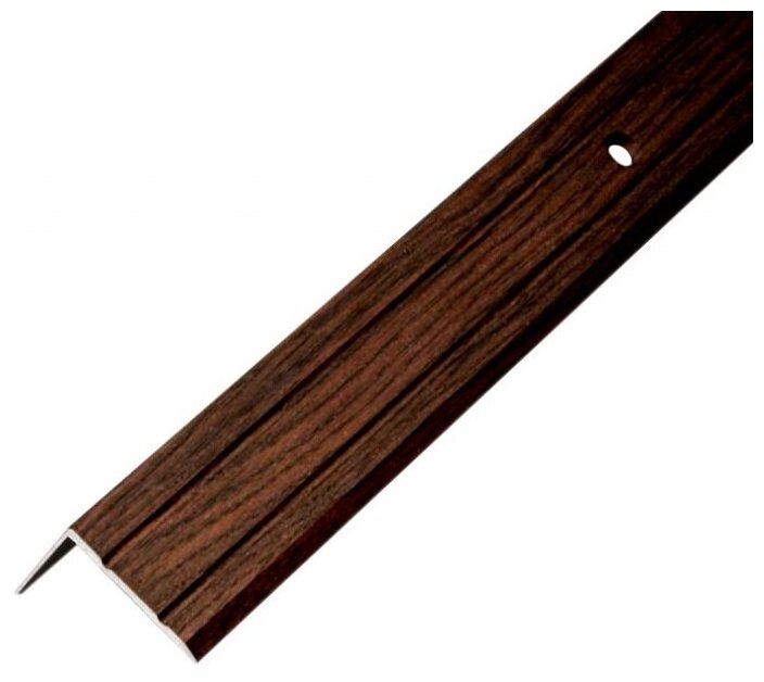фото Порог напольный алюминиевый, угол 25*25мм 0,9м. Венге