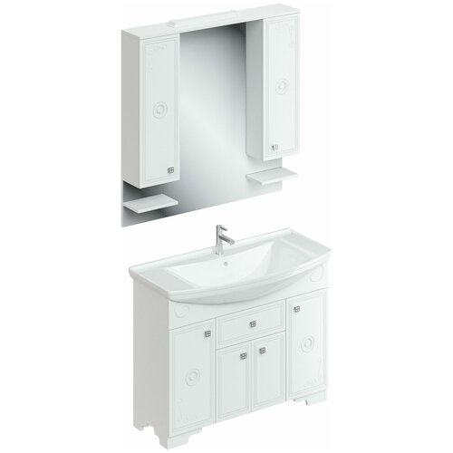 Мебель для ванной ДаниэлаАква Гармония 120 Белый глянец хром