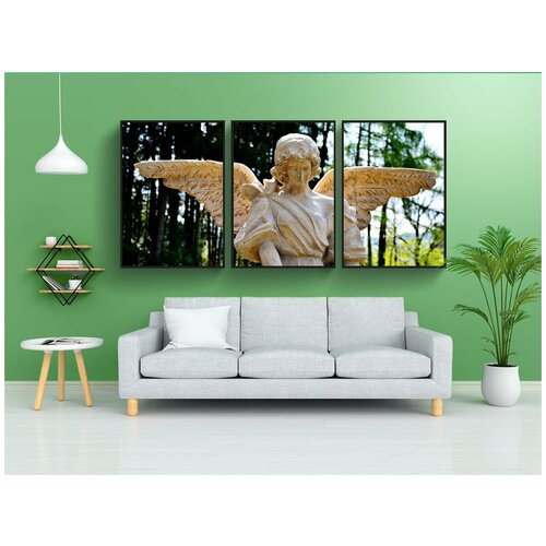фото Набор модулных постеров для интерьера "ангел, кладбище, скульптура" 60x90 см. в тубусе, без рамки lotsprints