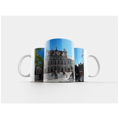 фото Кружка "бельгия 2015, городская ратуша брюгге 1376-1420, исторический" 320 мл lotsprints