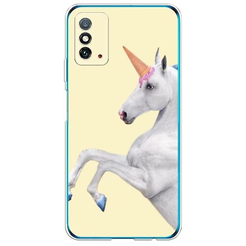 фото Силиконовый чехол "единорог" на honor x10 max / хонор x10 макс case place