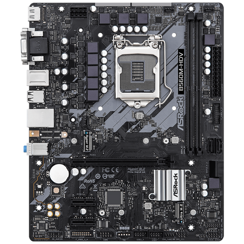 Материнская плата Asrock B560m-hdv R2.0 Soc-1200 Intel B560 2xDDR4 mATX AC`97 8ch(7.1) GbLAN+VGA+DVI