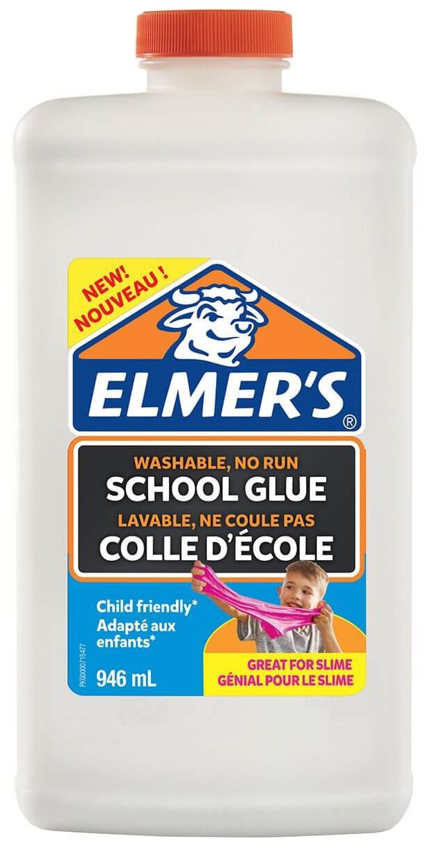 Elmer's Клей для слаймов School Glue 946 мл, белый