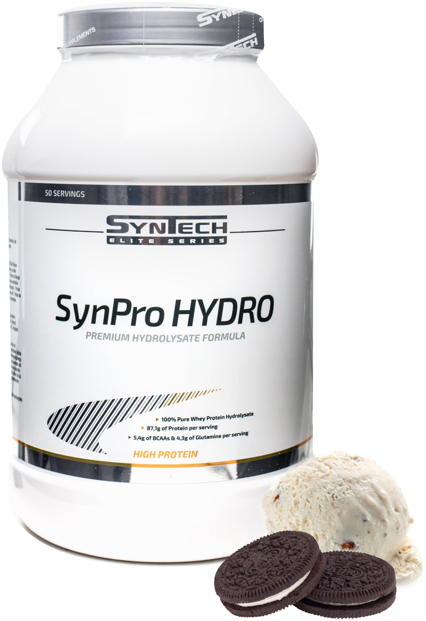 Протеин. Syntech Nutrition SynPro Hydro (Гидролизат сывороточного белка). Вкус: Печенье-крем. 1500 г.