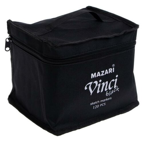 --- Маркеры для скетчинга двусторонние Mazari Vinci Black, 120 цветов, трёхранный корпус