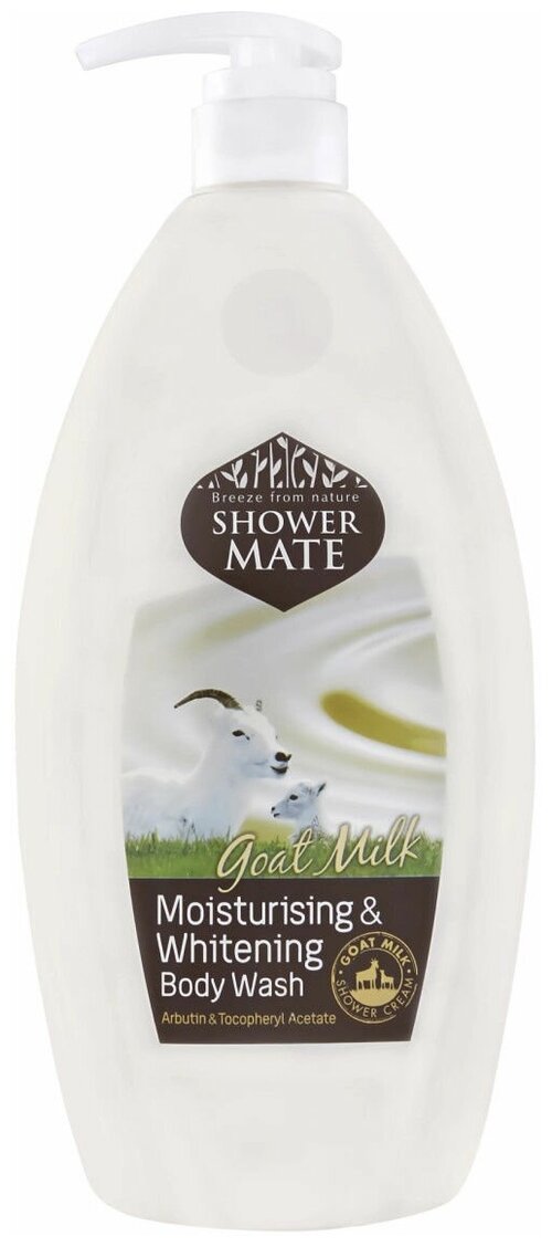 Увлажняющий гель для душа с козьим молоком Shower Mate Body Wash Moisturising & Whitening Goal Milk, Kerasys 550 г