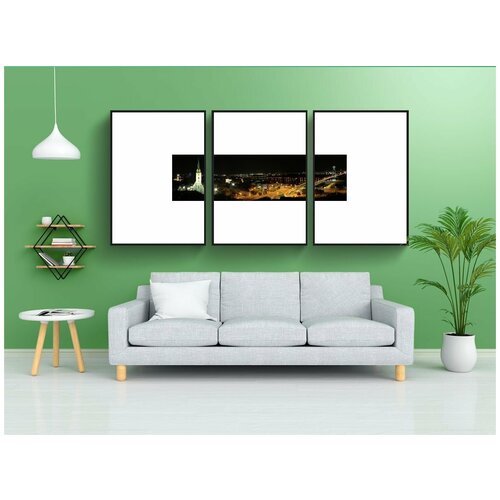 фото Набор модулных постеров для интерьера "словакия, братислава, город" 60x90 см. в тубусе, без рамки lotsprints