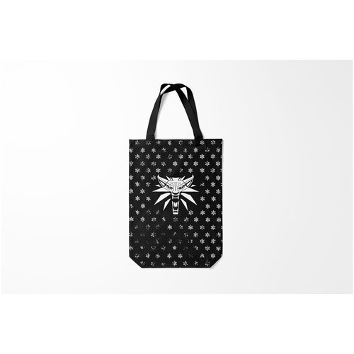 фото Сумка-шоппер / 31х42 см / геймерам / the witcher ведьмак новогодний burnettie