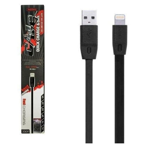 Кабель USB Lightning 1m RC-001i REMAX кабель usb remax rc 097i heymanba gaming usb lightning 3a 1 м серебристый
