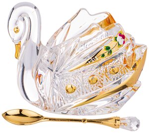 Фото Икорница Lefard Gold Glass Лебедь 195-123