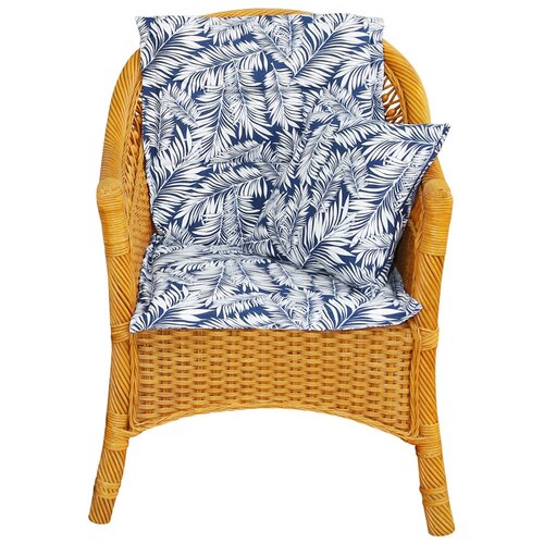 фото Подушка на стул со спинкой "blue palma" эскар