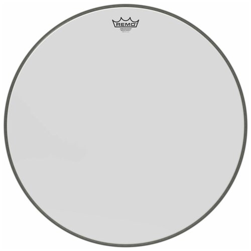 Remo BR-1222-00 22"Ambassador Smooth White пластик 22" для барабана, гладкий, белый