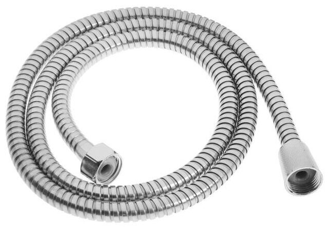 фото Душевой шланг ZEIN Z47PS, 150 см, с пластиковыми гайками, нержавеющая сталь