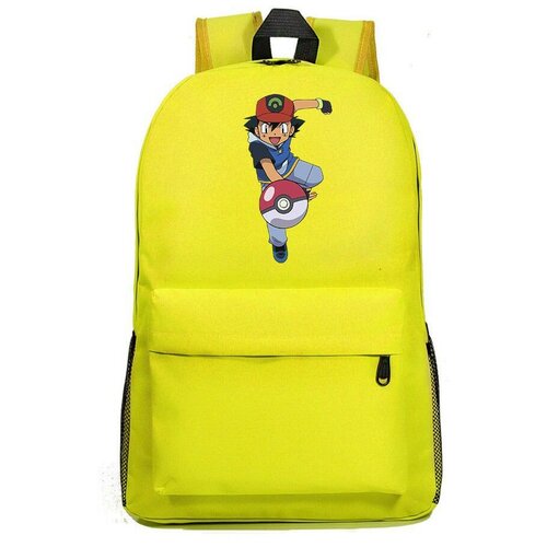 Рюкзак Эш с покеболом (Pokemon) желтый №3 рюкзак эш с покеболом pokemon белый 3