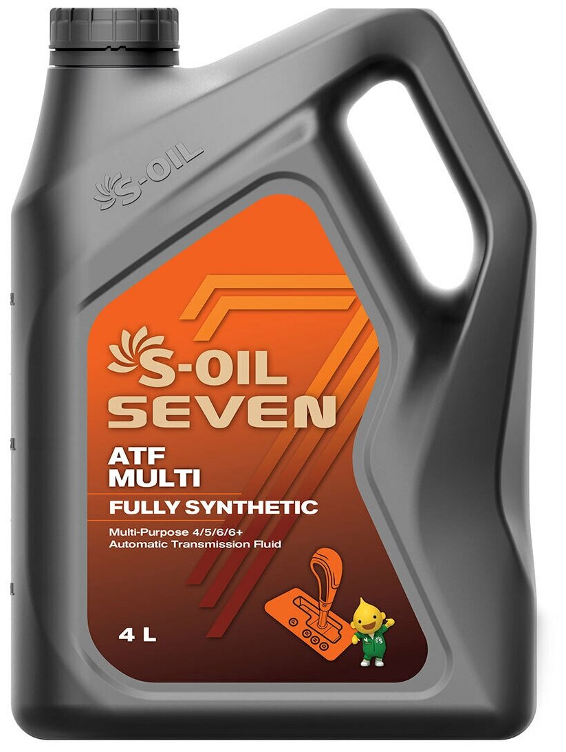 Масло трансмиссионное S-OIL ATF Multi синтетическое 4 л