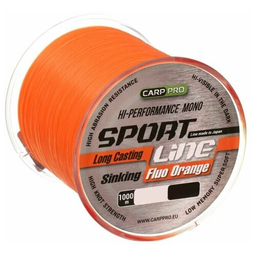 фото Леска carp pro sport line fluo orange 1000м 0.235мм