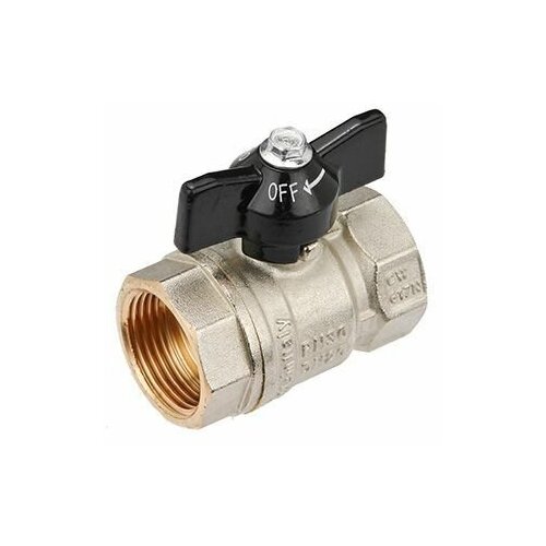 Кран шаровый 1/2 стандарт вн.-вн. бабочка General Fittings (7S00M1N040400A) кран шаровый 1 2 вн нар бабочка tim 2 шт